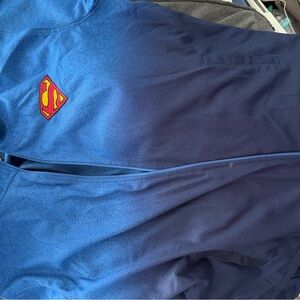 Superman Blue Zip Up Sweater